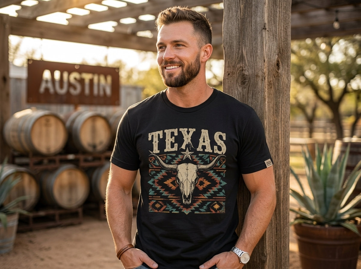 Texas Skull Heritage Tee