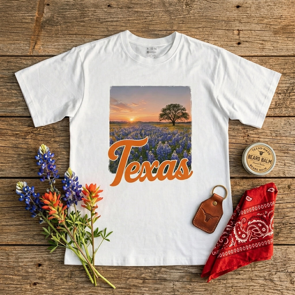 Bluebonnet Sunset Tee