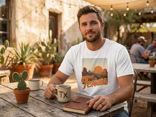 Desert Sunset Texas Tee