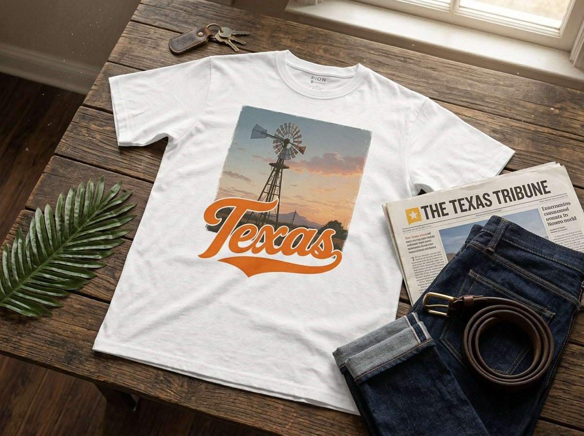 Texas Windmill Sky Tee