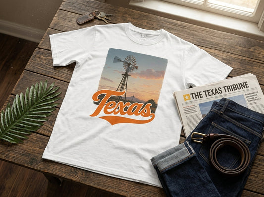 Texas Windmill Sky Tee